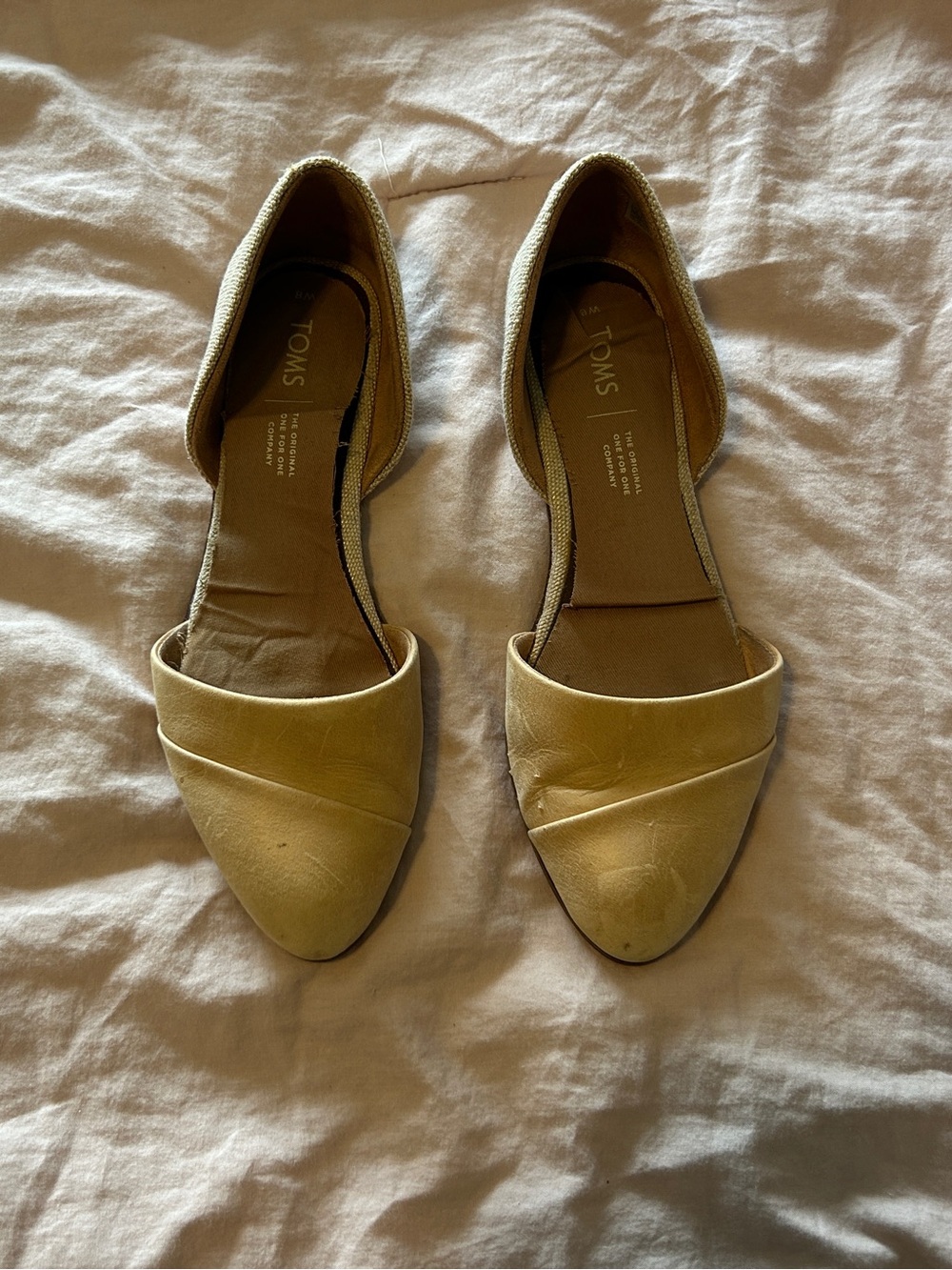 TOMS Nude D'Orsay Flats